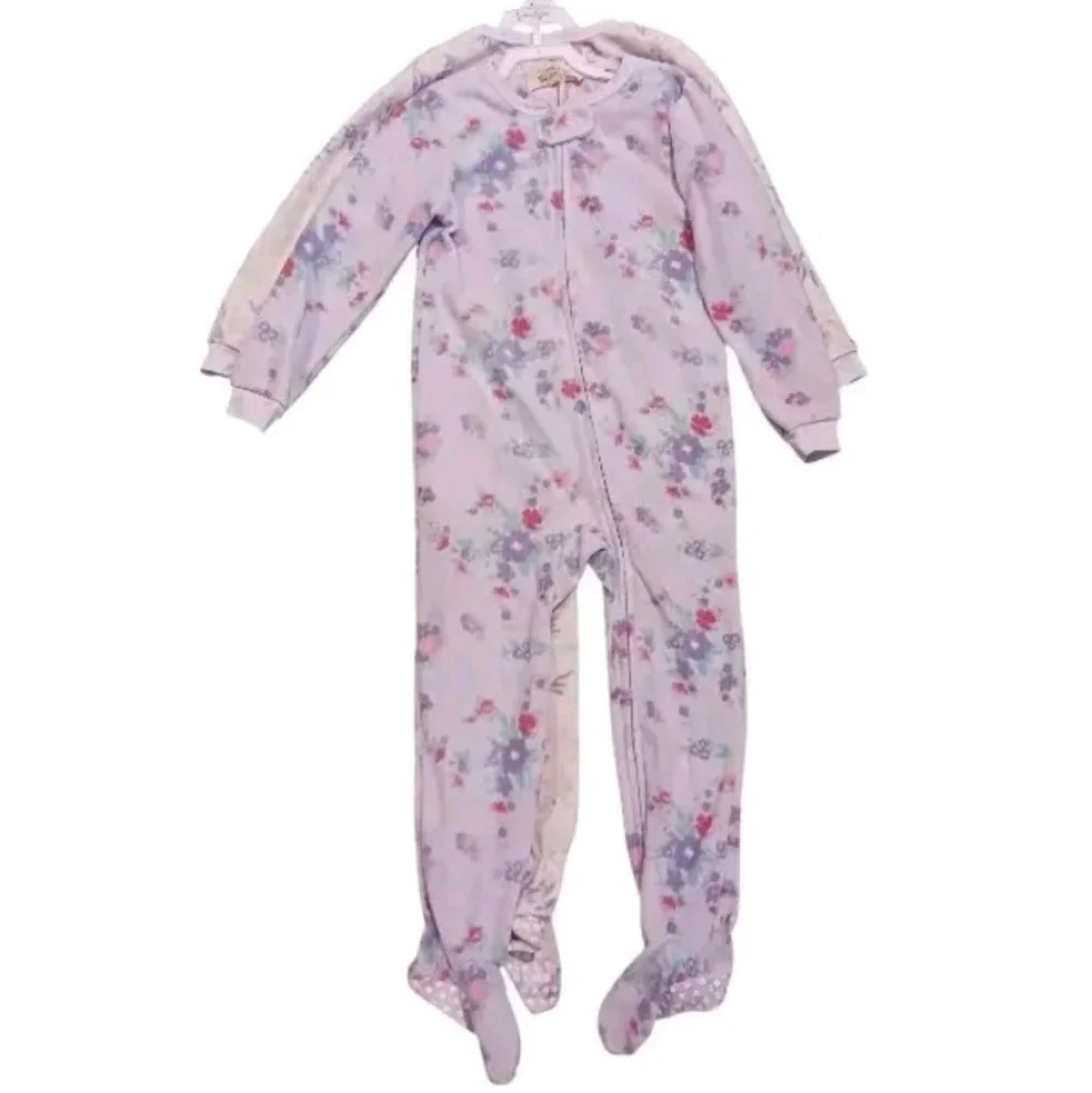 Jessica Simpson 2-PC Fleece Footed Pajama Romper Onesies